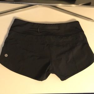 Lululemon shorts. Black. Size 4